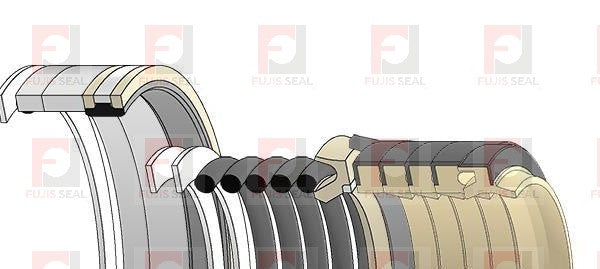 Komatsu Wheel Loader, KOM-707-99-66380 Hydraulic Seal Kit Rod 100.000 X Bore 160.000