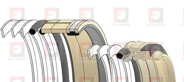 Komatsu Excavator, KOM-707-99-67300, Hydraulic Seal Kit, Rod 110.000 x Bore 160.000, Models PC400-6