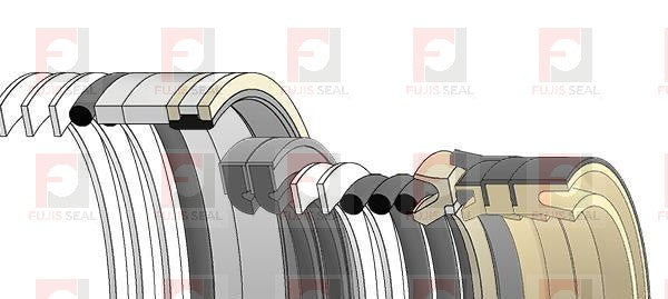 Komatsu Excavator, KOM-707-99-67840, Hydraulic Seal Kit, Rod 110.000 x Bore 160.000, Models PC1250-7, PC1250LC-7, PC1250SP-7