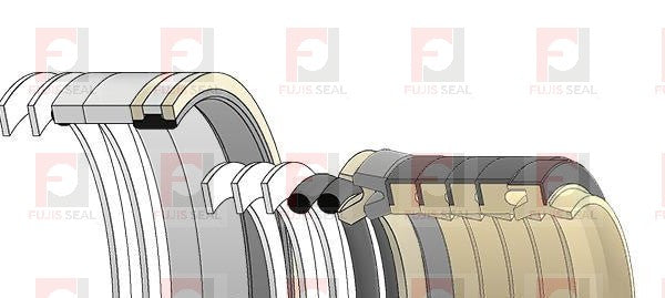Komatsu Wheel Loader, KOM-707-99-68430 Hydraulic Seal Kit Rod 120.000 X Bore 185.000