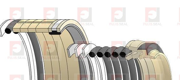 Komatsu Excavator, KOM-707-99-68600, Hydraulic Seal Kit, Rod 120.000 x Bore 180.000, Models PC650-5