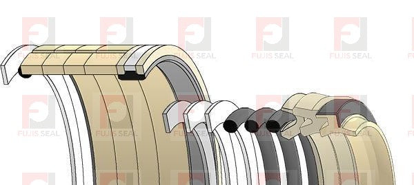 Komatsu Excavator, KOM-707-99-69620, Hydraulic Seal Kit, Rod 130.000 x Bore 180.000, Models PC1000-1