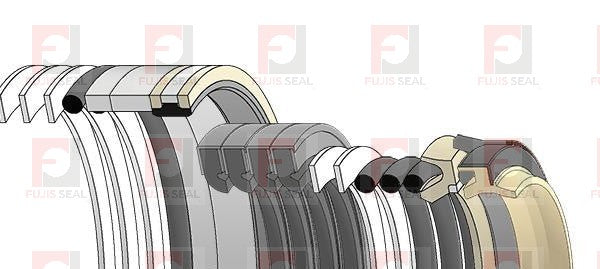 Komatsu Excavator, KOM-707-99-69790, Hydraulic Seal Kit, Rod 130.000 x Bore 185.000, Models PC600LC-8
