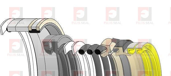 Komatsu Excavator, KOM-707-99-72240, Hydraulic Seal Kit, Rod 110.000 x Bore 160.000, Models PC400-7, PC400LC-7, PC400-7E0, PC400LC-7E0, PC400LC-8, PC450LC-8