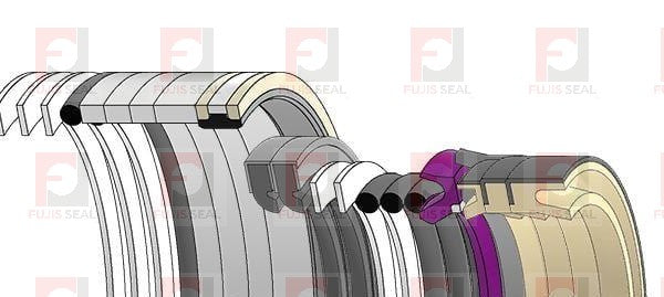 Komatsu Excavator, KOM-707-99-72390, Hydraulic Seal Kit, Rod 115.000 x Bore 160.000, Models PC1250-7