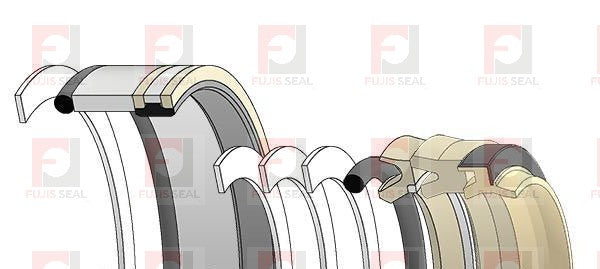 Komatsu Wheel Loader, KOM-707-99-75450 Hydraulic Seal Kit Rod 120.000 X Bore 225.000