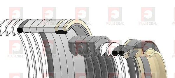Komatsu Excavator, KOM-707-99-76300, Hydraulic Seal Kit, Rod 140.000 x Bore 200.000, Models PC600LC-8