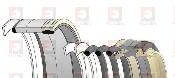 Komatsu Excavator, KOM-707-99-77050, Hydraulic Seal Kit, Rod 140.000 x Bore 200.000, Models PC1250-7, PC1250-8