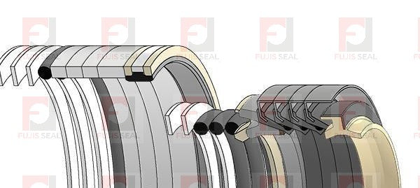 Komatsu Excavator, KOM-707-99-77130, Hydraulic Seal Kit, Rod 140.000 x Bore 200.000, Models PC1800-6
