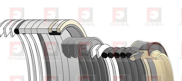 Komatsu Excavator, KOM-707-99-77140, Hydraulic Seal Kit, Rod 140.000 x Bore 200.000, Models PC300LL-7E0, PC600-6, PC600LC-6, PC600LC-6A, PC600LC-6K, PC600LC-7