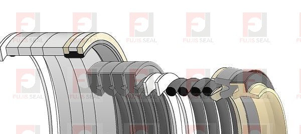 Komatsu Excavator, KOM-707-99-77160, Hydraulic Seal Kit, Rod 140.000 x Bore 200.000, Models PC600LC-6A, PC600LC-8