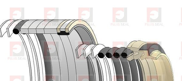Komatsu Excavator, KOM-707-99-77240, Hydraulic Seal Kit, Rod 140.000 x Bore 200.000, Models PC650-3, PC650-5, PC710-5