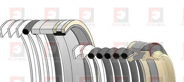 Komatsu Excavator, KOM-707-99-77300, Hydraulic Seal Kit, Rod 140.000 x Bore 200.000, Models PC800-7