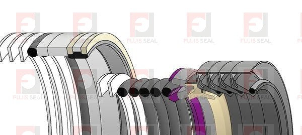 Komatsu Excavator, KOM-707-99-96140, Hydraulic Seal Kit, Rod 200.000 x Bore 300.000, Models PC2000-8