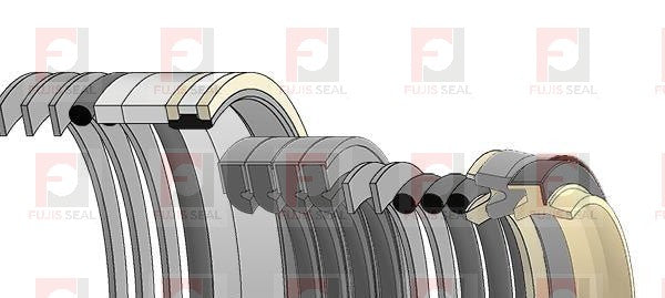 Komatsu Excavator, KOM-721-98-00690, Hydraulic Seal Kit, Rod 95.000 x Bore 135.000, Models PC210LC-11, PC238USLC-11