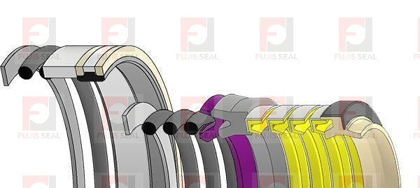 Komatsu Wheel Loader, KOM-721-98-00730 Hydraulic Seal Kit Rod 50.000 X Bore 90.000