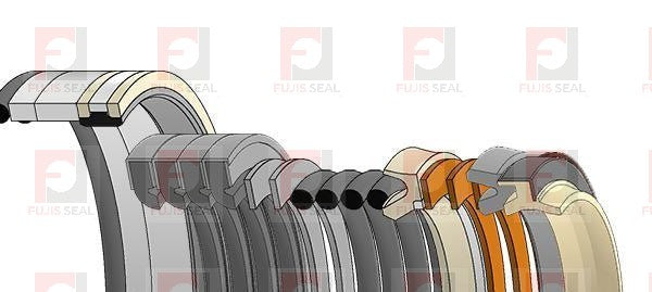 Komatsu Excavator, KOM-721-98-01520, Hydraulic Seal Kit, Rod 75.000 x Bore 110.000, Models PC138USLC-11