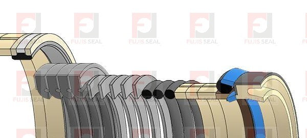 Komatsu Excavator, KOM-878000607, Hydraulic Seal Kit, Rod 70.000 x Bore 120.000, Models PC95R-2